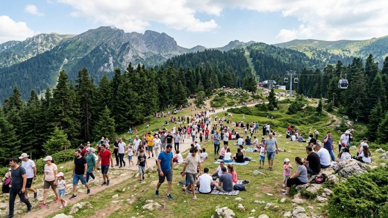 Aşırı sıcaklar Uludağ’a akın başlattı