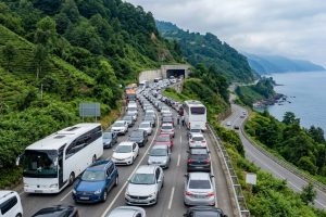Karadeniz’de yayla trafiği kilitlendi!