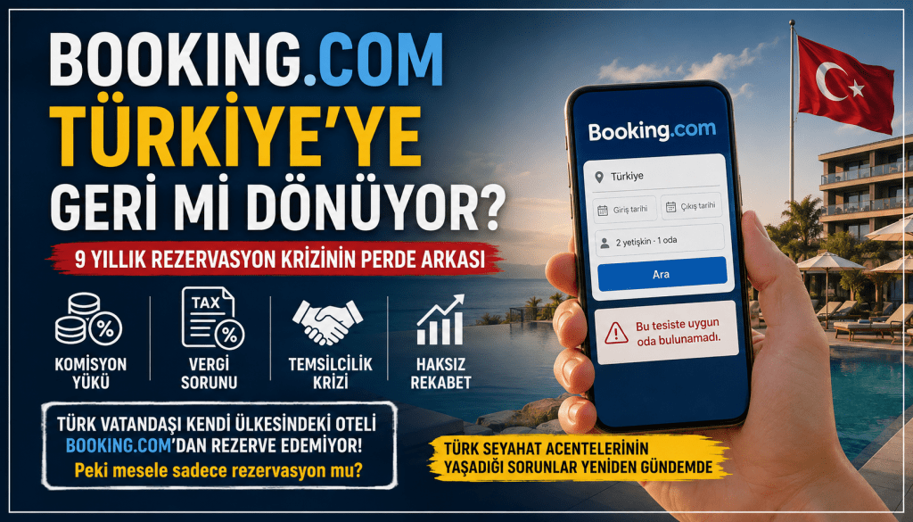 BOOKING.COM TÜRKİYE’YE GERİ Mİ DÖNÜYOR? 9 YILLIK REZERVASYON KRİZİNİN PERDE ARKASI
