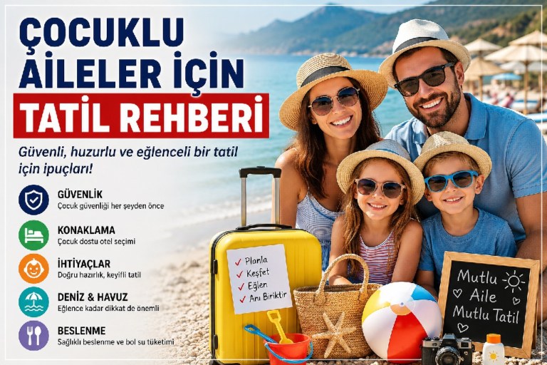 Çocuklu Aileler İçin Güvenli ve Keyifli Tatilin 10 Kuralı