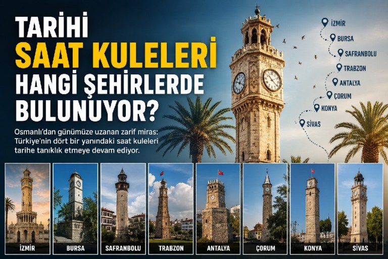 Tarihi Saat Kuleleri Hangi Şehirlerde Bulunuyor?